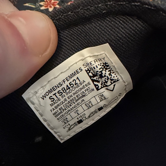 Sperry Navy Floral Women's Loafers (Size 8.5) - Picture 6 of 7